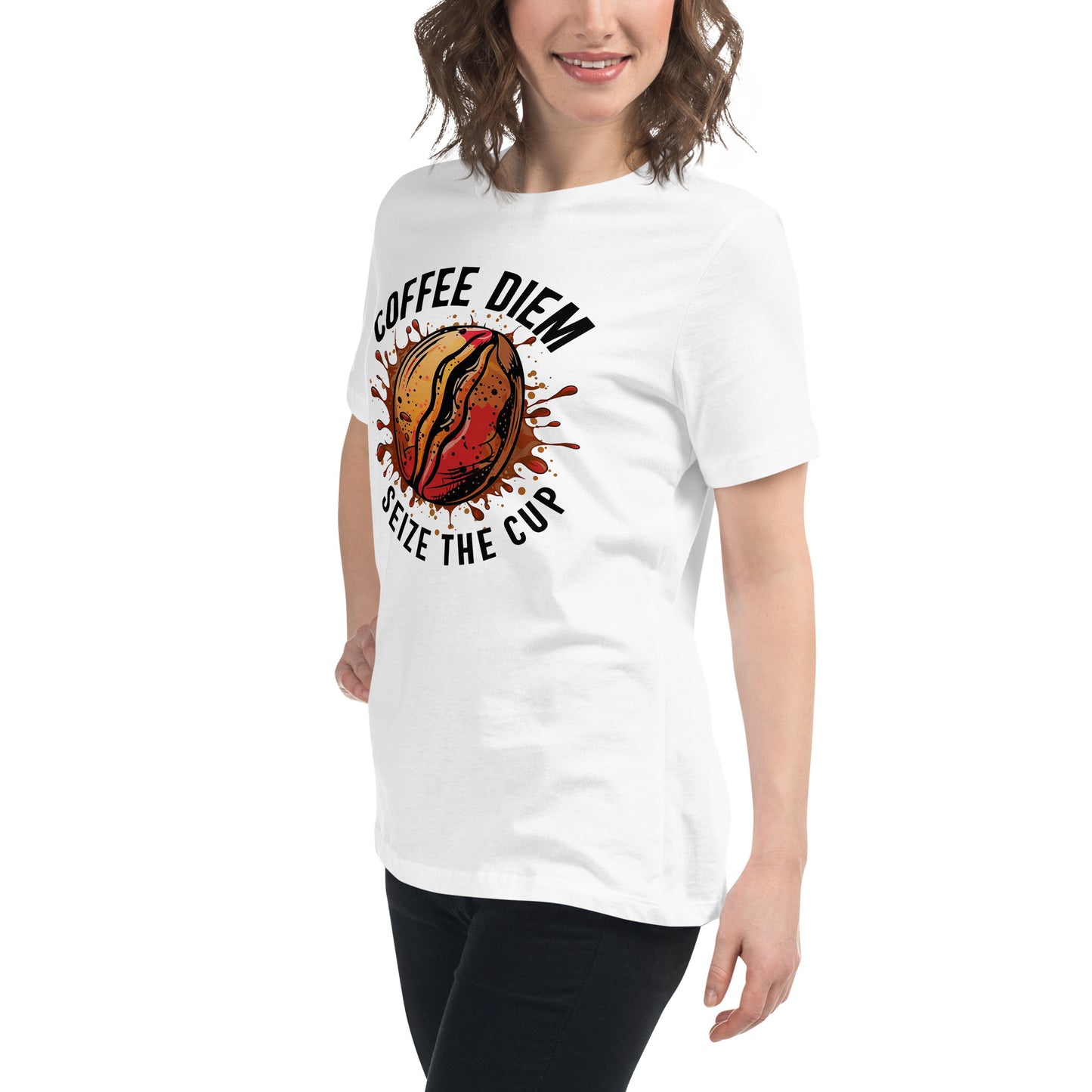 Coffee Deim - Seize the Cup  - Women's Relaxed T-Shirt