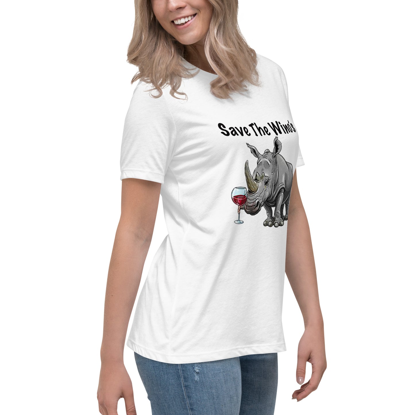 Introducing our Save the Wino's' Funny Women's T-shirt funny slogan 