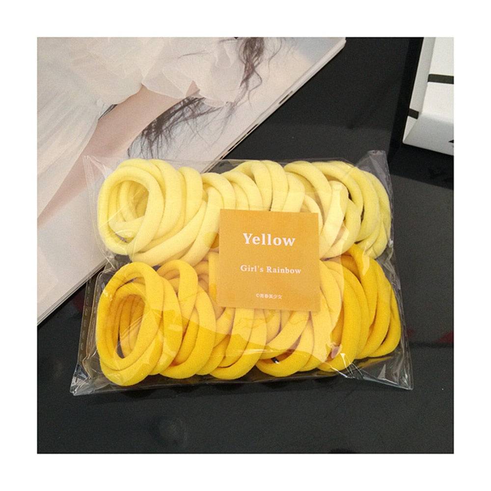 Yellow Elastic Hair Bands