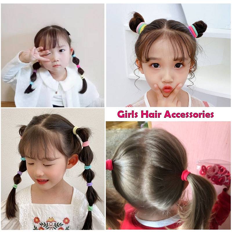 Introducing our 60 100pcs Set Elastic Hair Bands elastic hair ties in fabric