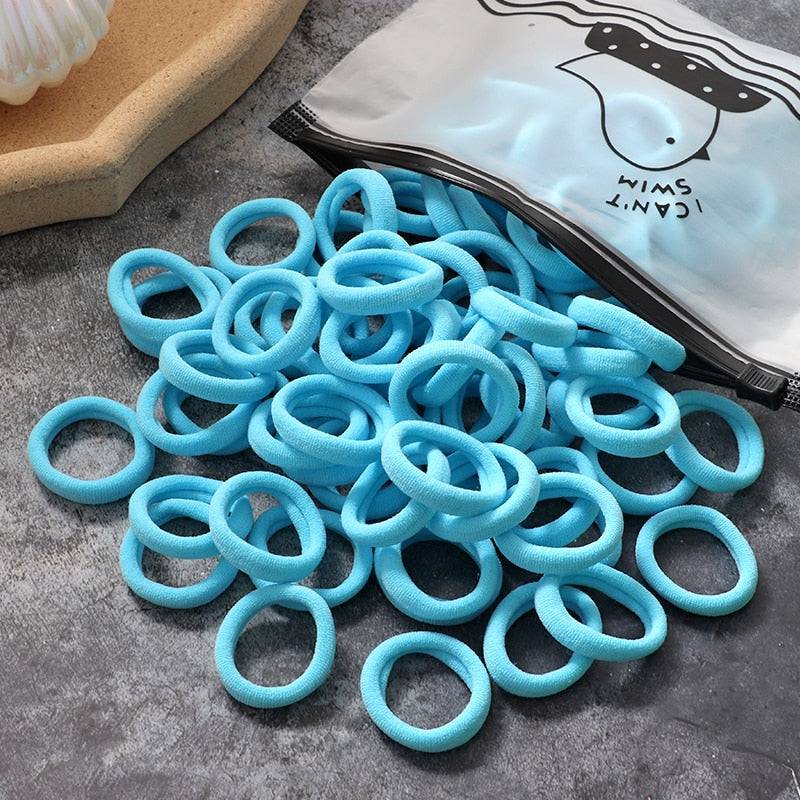 Introducing our 60 100pcs Set Elastic Hair Bands elastic hair ties in fabric