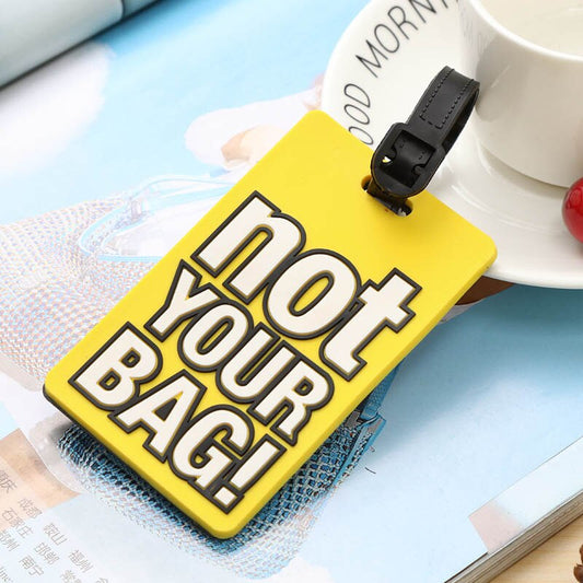 Funny travel bag identification tags Novelty luggage tag