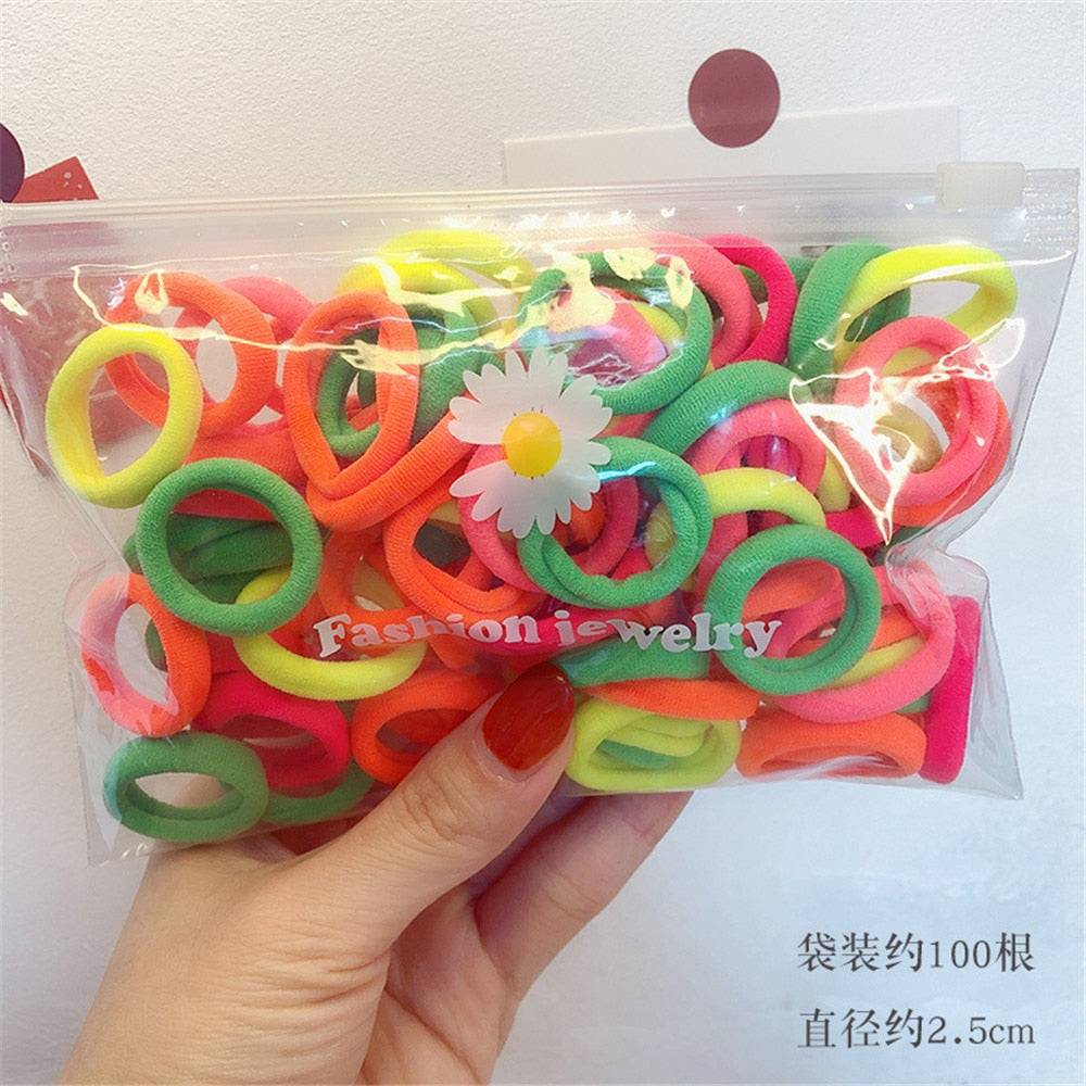 50pcs Elastic Hair Bands elastic hair ties 