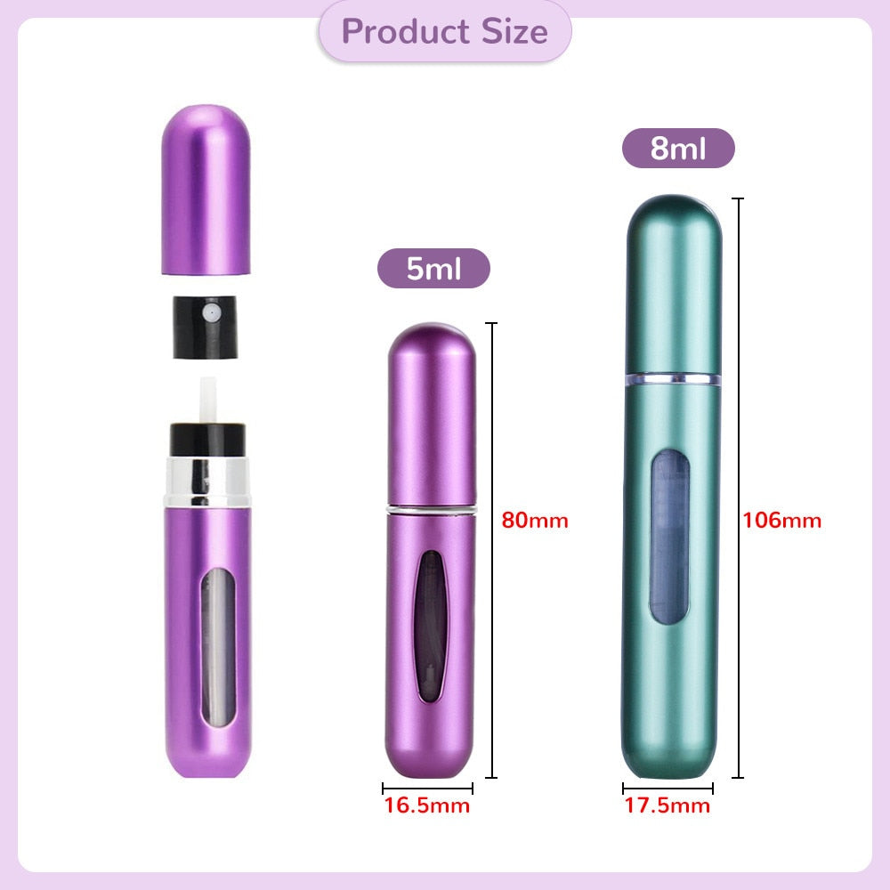 Refillable Perfume Atomiser Travel Perfume refill spray bottle