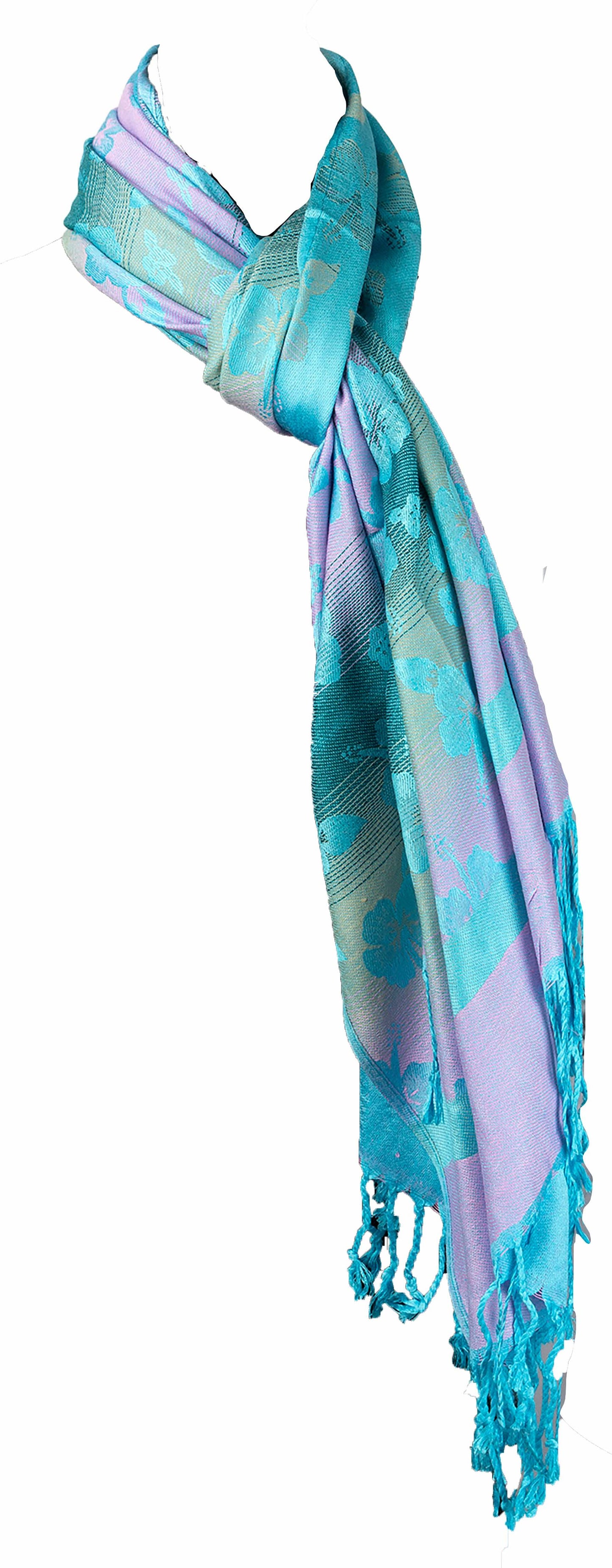 blue cashmere scarf