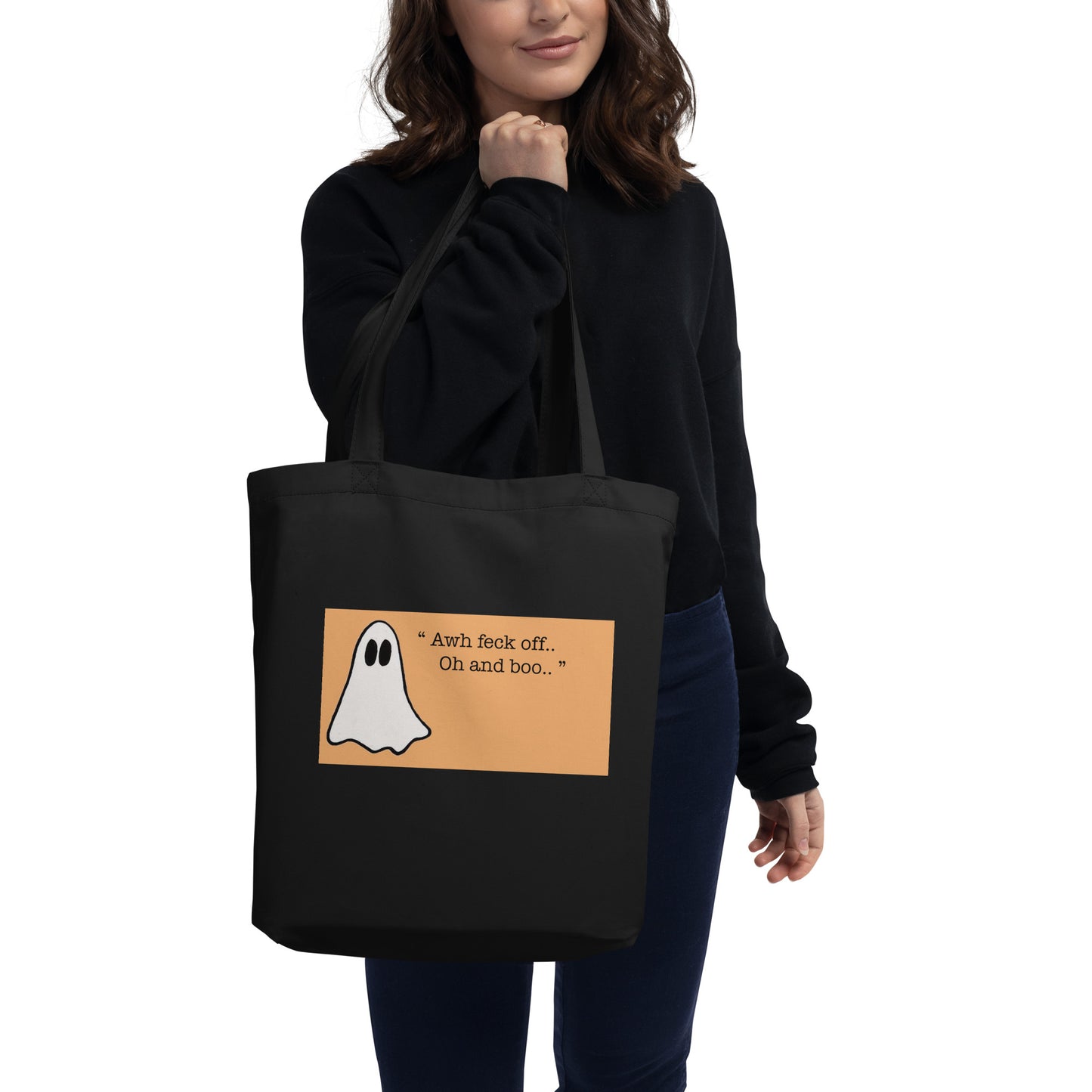 Eco-Friendly Irish funny Ghost Eco Tote Bag