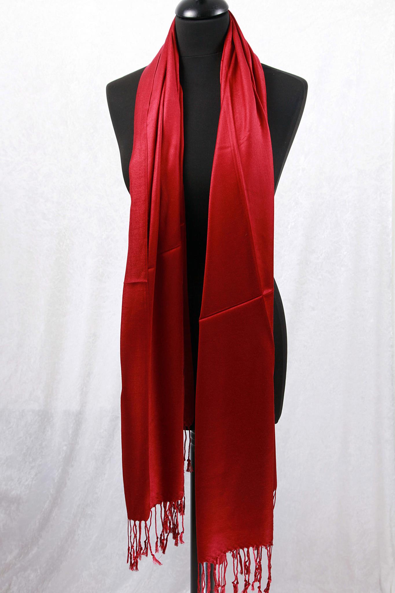 red cashmere scarf