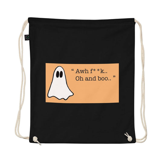 Organic cotton drawstring bag - Eco-Friendly Irish Ghost Bag