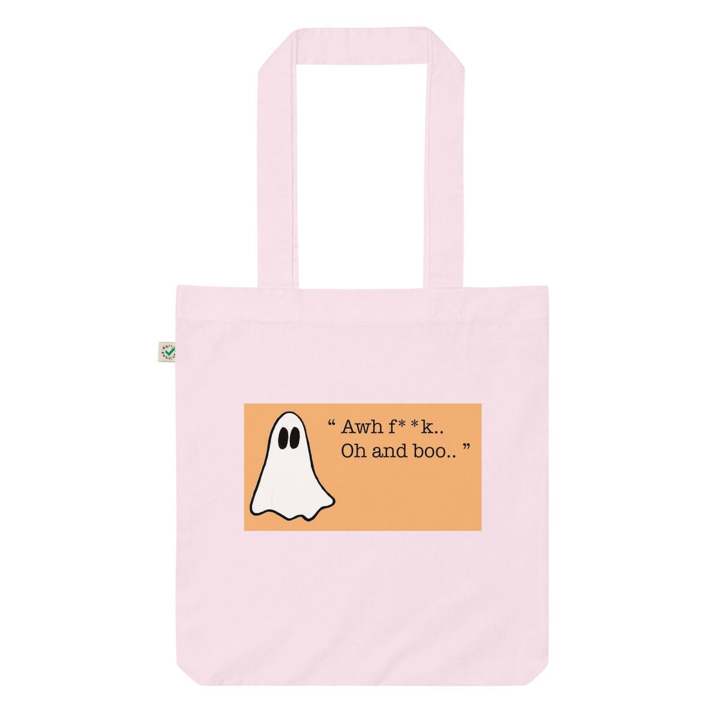 Introducing or Organic fashion tote bag Eco-Friendly funny Ghost 