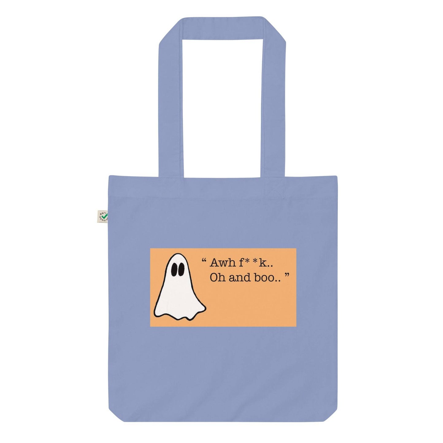 Introducing or Organic fashion tote bag Eco-Friendly funny Ghost 