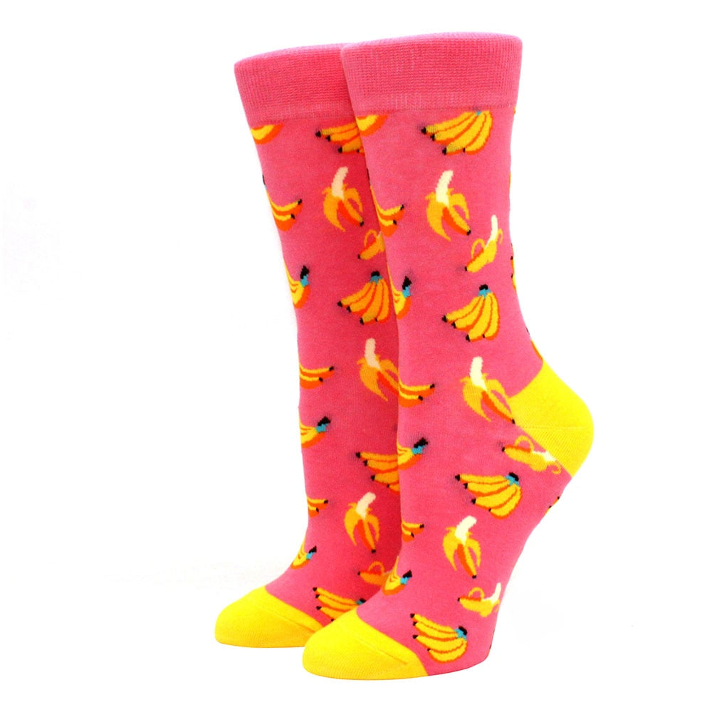 pink fruit socks