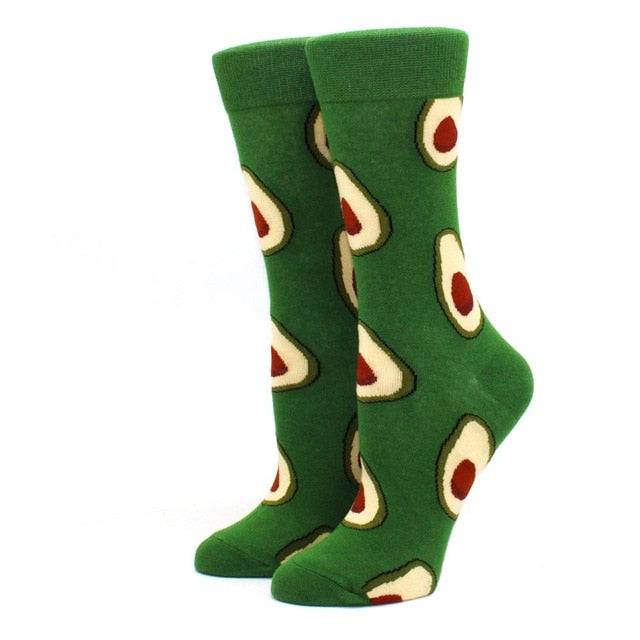 green avocado socks