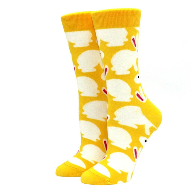 yellow sheep socks