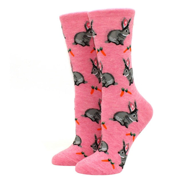 pink pattern socks