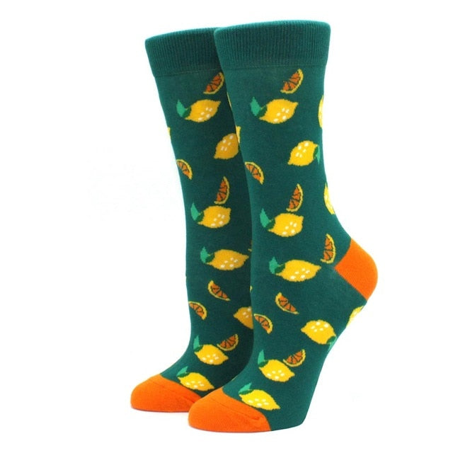 green fruit socks