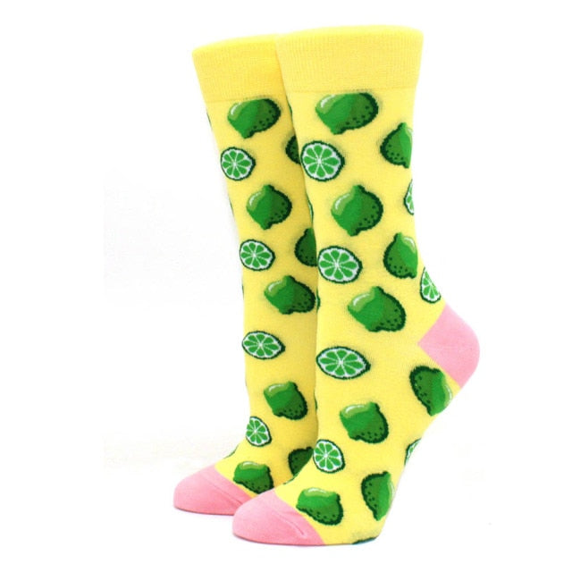 yellow fruit socks