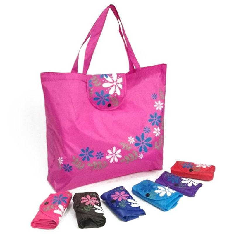 Reusable Shopping Bags - Eco-Friendly Foldable with Pouch 