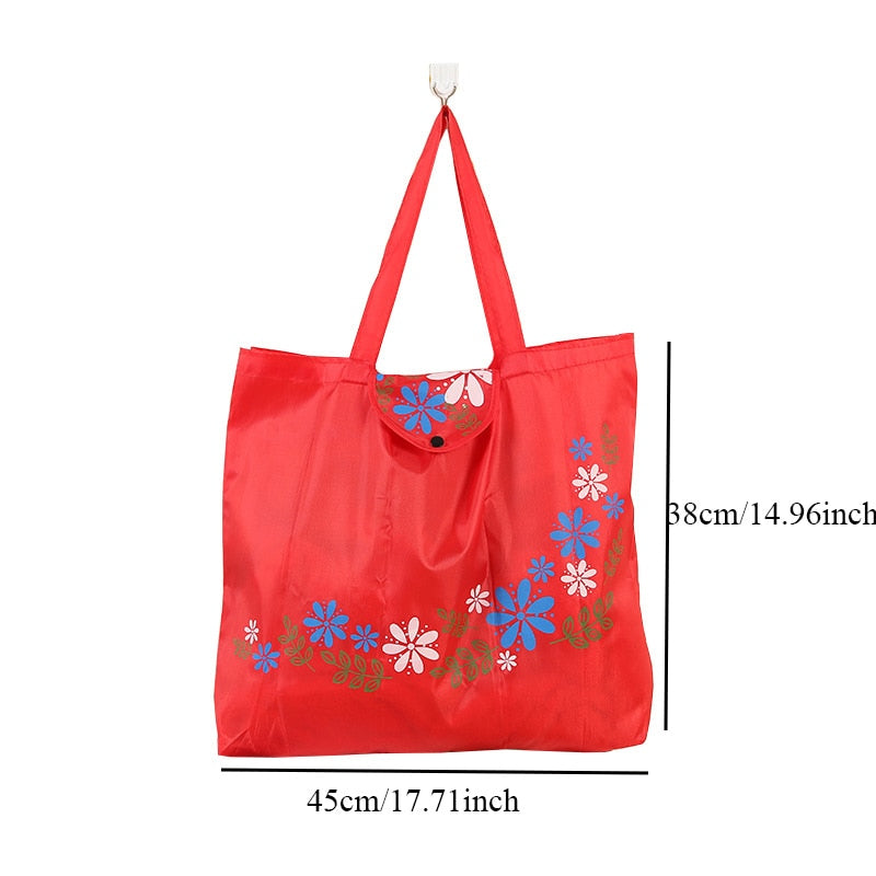 Reusable Shopping Bags - Eco-Friendly Foldable with Pouch 