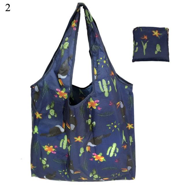 Reusable Shopping Bags - Eco-Friendly Foldable with Pouch 