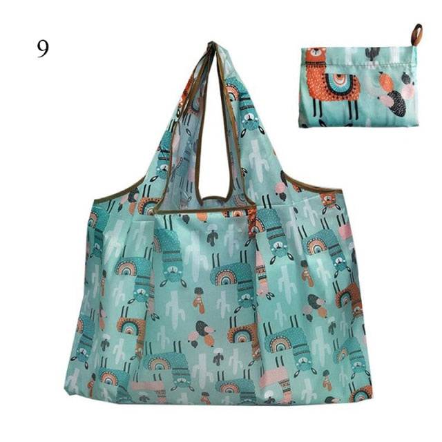 Reusable Shopping Bags - Eco-Friendly Foldable with Pouch 