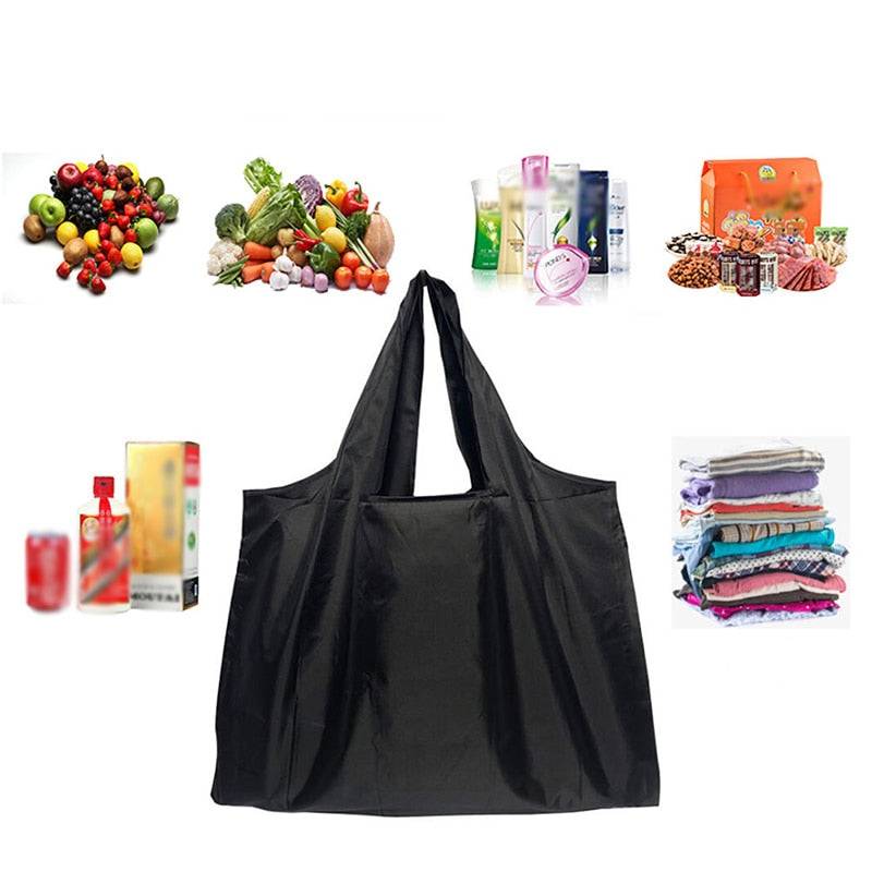 Reusable Shopping Bags - Eco-Friendly Foldable with Pouch 