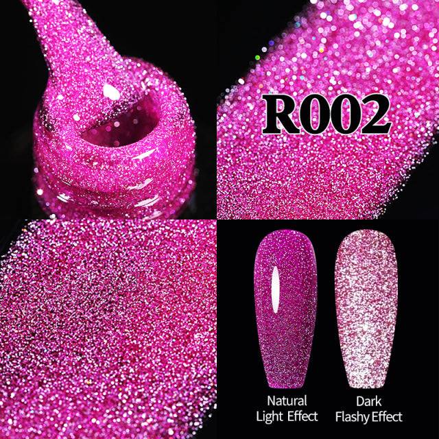 Reflective Glitter Gel Nail Polish Sparkle and Shine 