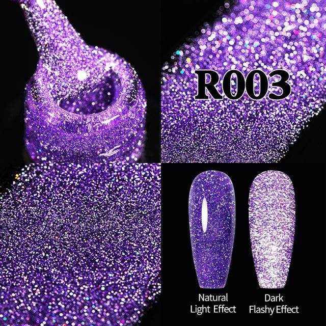 Reflective Glitter Gel Nail Polish Sparkle and Shine 