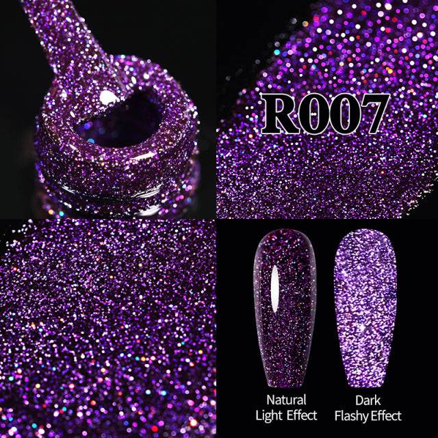 Reflective Glitter Gel Nail Polish Sparkle and Shine 