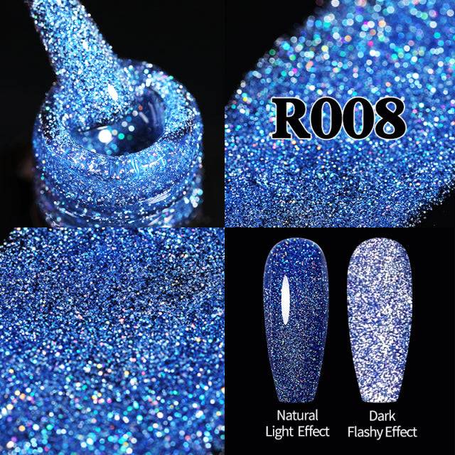 Reflective Glitter Gel Nail Polish Sparkle and Shine 