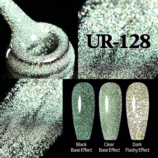 Reflective Glitter Gel Nail Polish Sparkle and Shine with Reflective Glitter Gel Nail Polish: Your Nail Glamour Essential! FREE POSTAGE