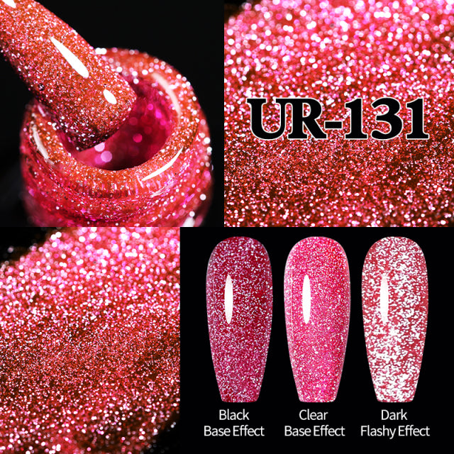 Reflective Glitter Gel Nail Polish Sparkle and Shine with Reflective Glitter Gel Nail Polish: Your Nail Glamour Essential! FREE POSTAGE