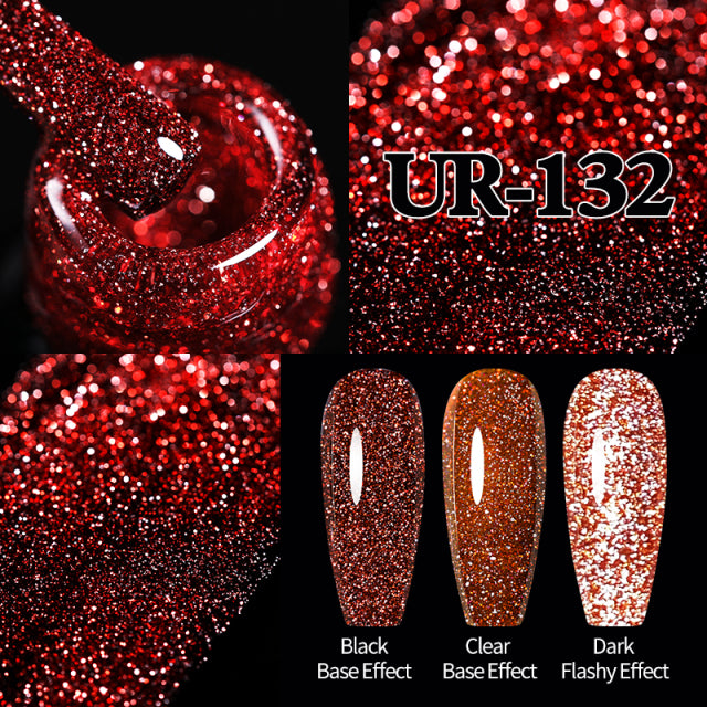 Reflective Glitter Gel Nail Polish Sparkle and Shine with Reflective Glitter Gel Nail Polish: Your Nail Glamour Essential! FREE POSTAGE