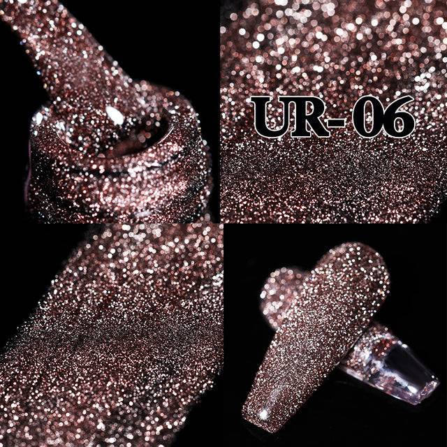 Reflective Glitter Gel Nail Polish Sparkle and Shine 