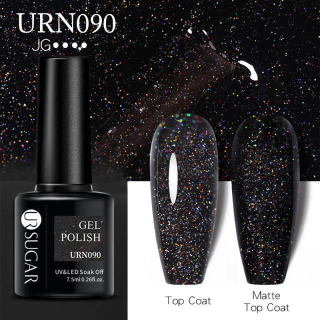 Reflective Glitter Gel Nail Polish Sparkle and Shine with Reflective Glitter Gel Nail Polish: Your Nail Glamour Essential! FREE POSTAGE