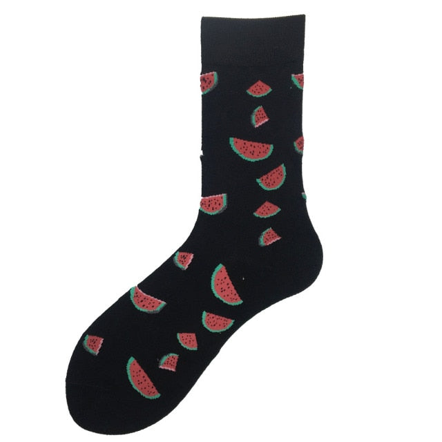 Fruit silce pattern socks