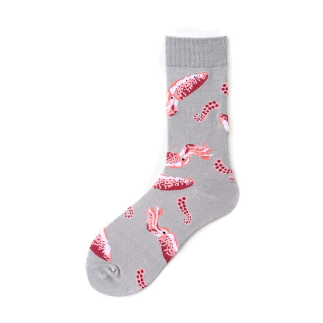 fish pattern socks