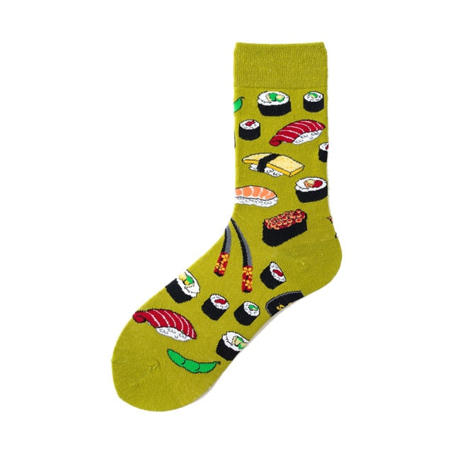 lunch pattern socks