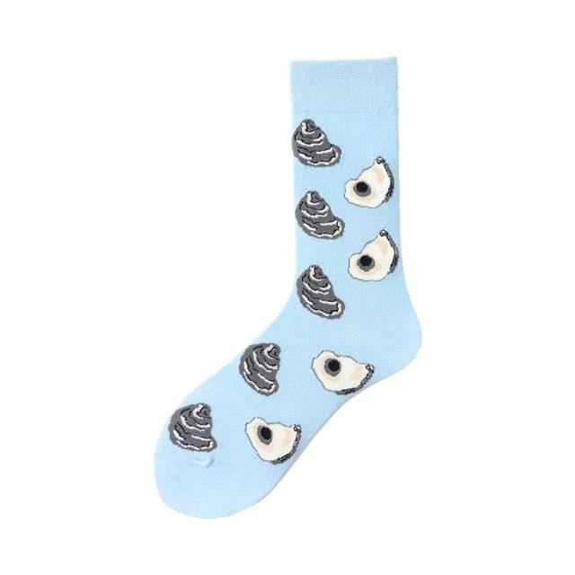 Oyster pattern socks