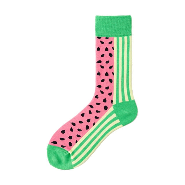 pink and green socks