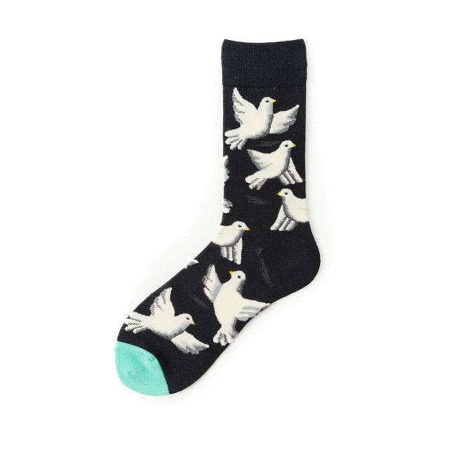 Dove bird socks