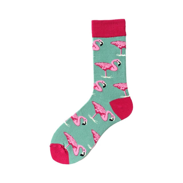 pink flamingo socks