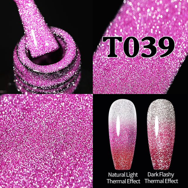 Reflective Glitter Gel Nail Polish Sparkle and Shine with Reflective Glitter Gel Nail Polish: Your Nail Glamour Essential! FREE POSTAGE