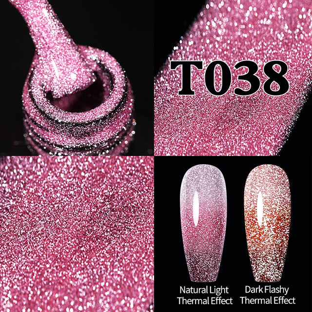 Reflective Glitter Gel Nail Polish Sparkle and Shine with Reflective Glitter Gel Nail Polish: Your Nail Glamour Essential! FREE POSTAGE