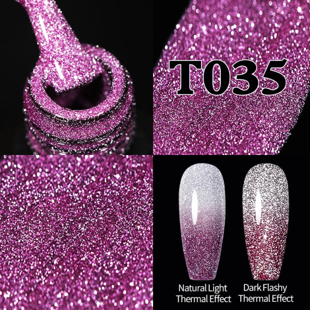 Reflective Glitter Gel Nail Polish Sparkle and Shine with Reflective Glitter Gel Nail Polish: Your Nail Glamour Essential! FREE POSTAGE