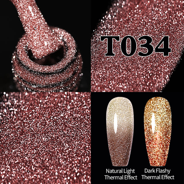 Reflective Glitter Gel Nail Polish Sparkle and Shine with Reflective Glitter Gel Nail Polish: Your Nail Glamour Essential! FREE POSTAGE