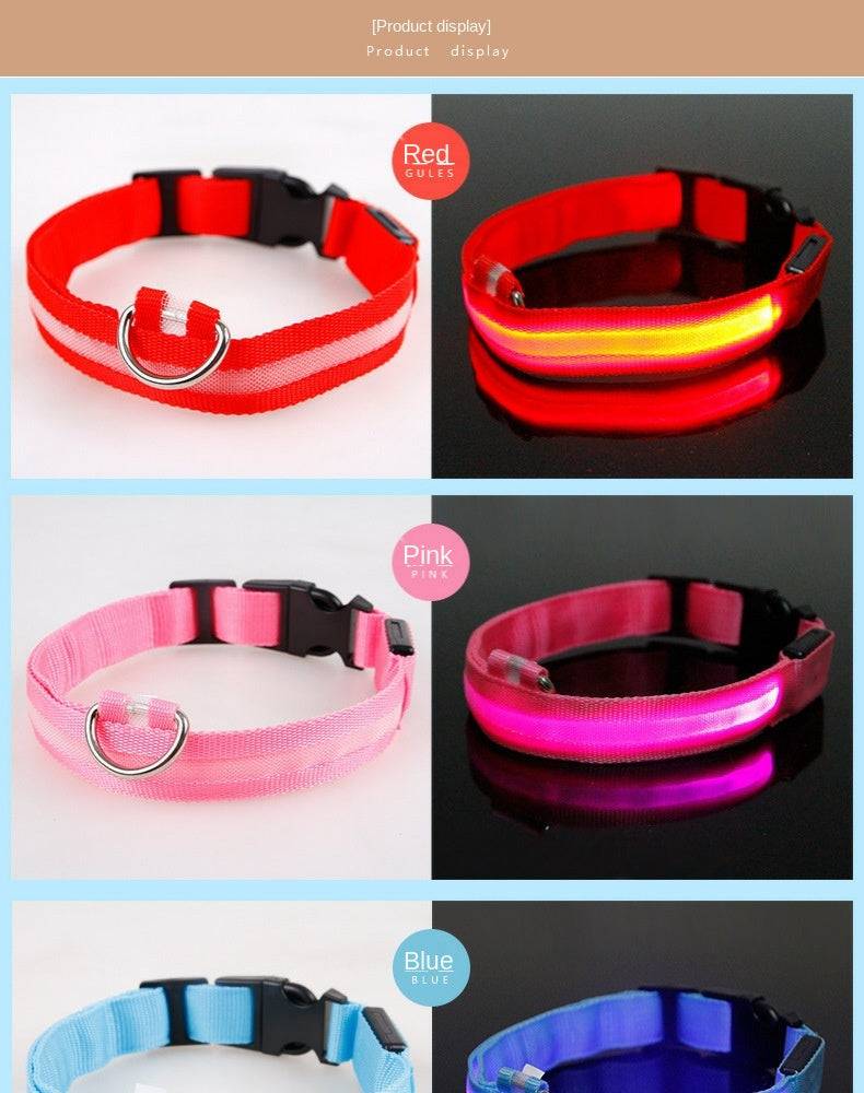 LED Glowing Dog Collar 