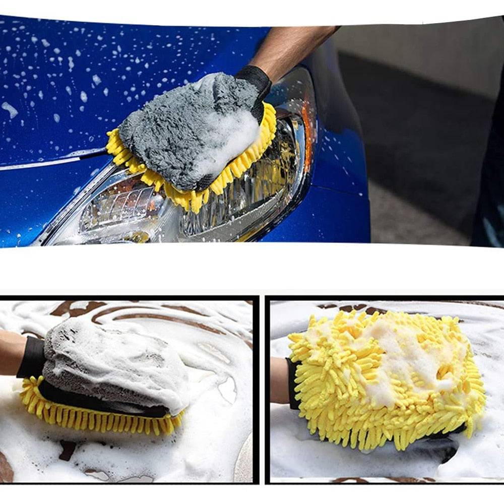 Microfiber Cleaning Gloves for Auto