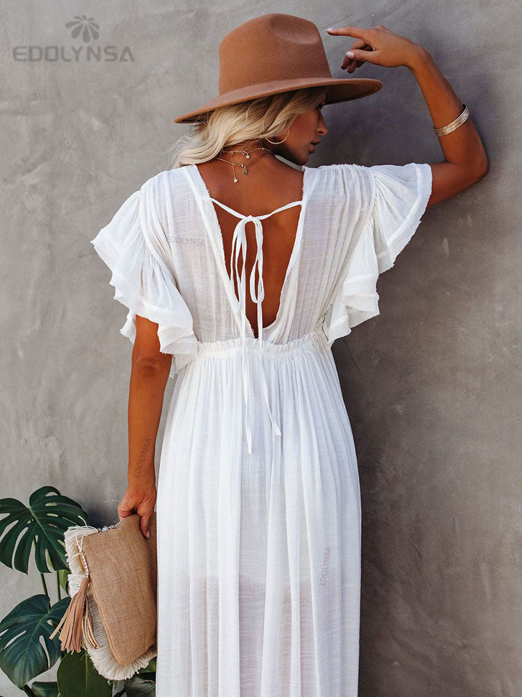 Stay Stylish on the Shore: Women's Casual Tunic Beach Dress for Effortless Summer Chic