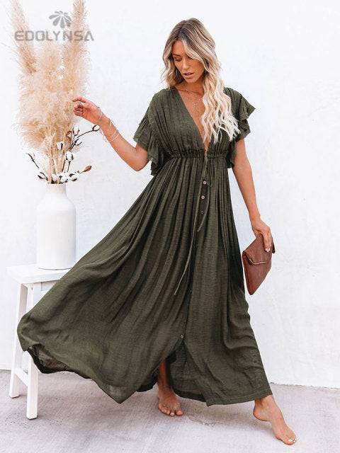 Women's Casual Tunic Beach Dress for go to Summer Chic