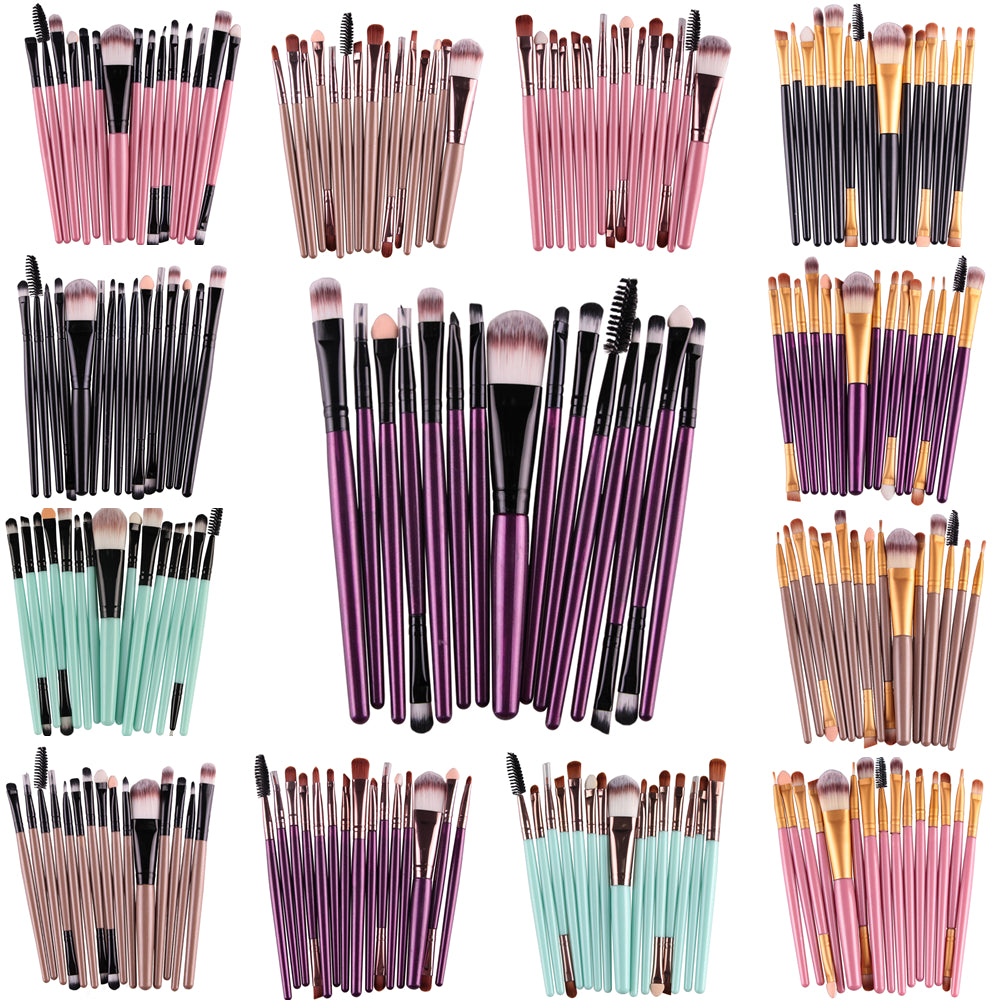 Professional Makeup 15pcs Brush Set for Flawless Blending  